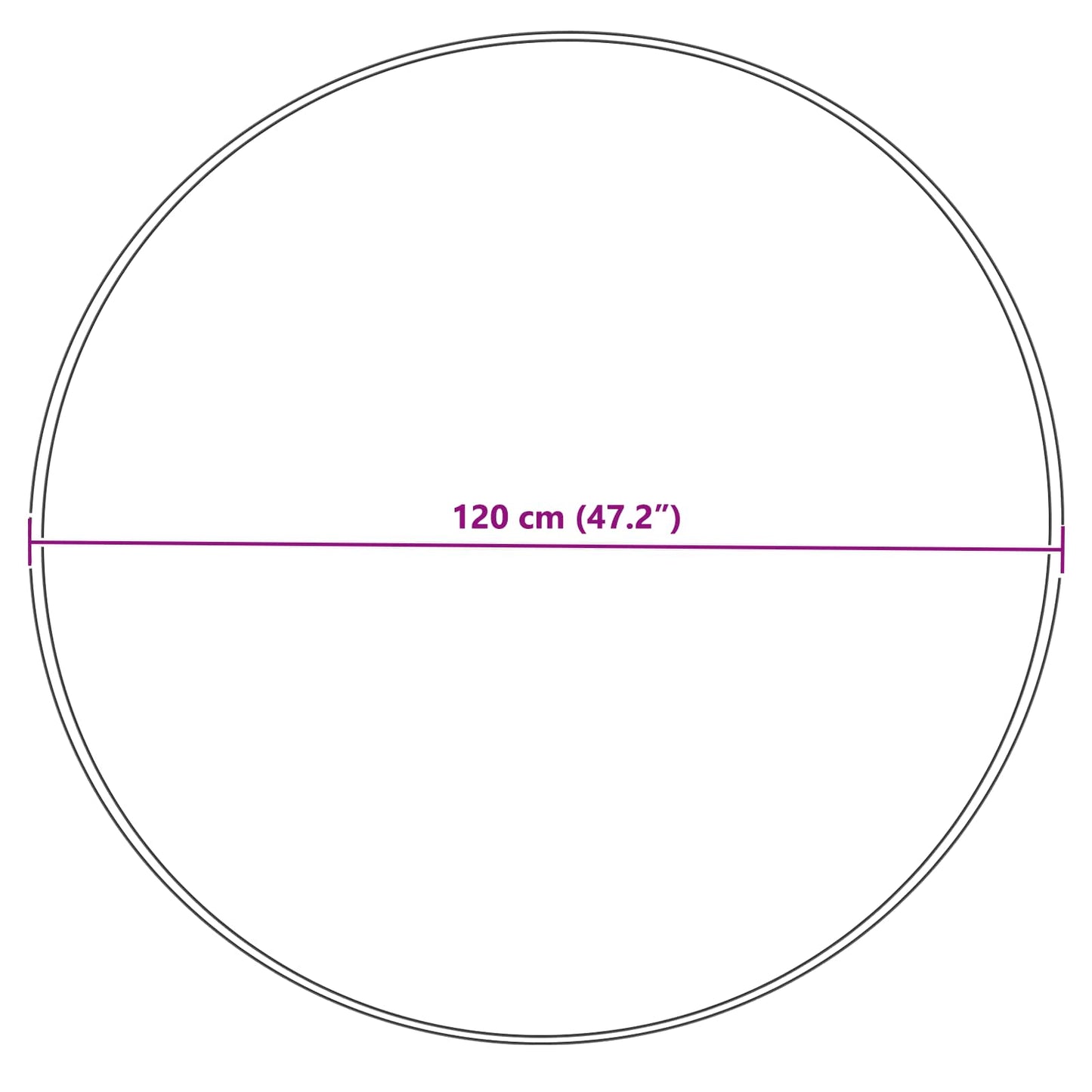 Kunstschaffell Teppich Tafalla Creme Ø 120 cm Polyester