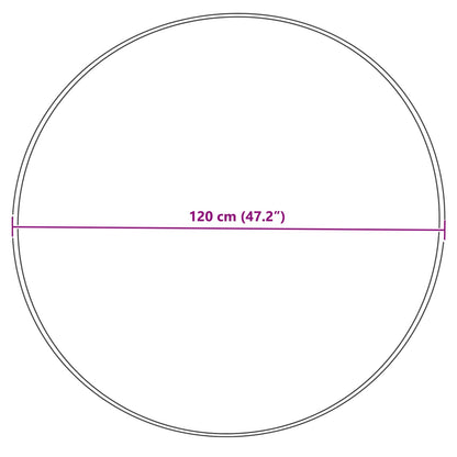 Kunstschaffell Teppich Tafalla Creme Ø 120 cm Polyester