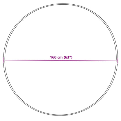 Kunstschaffell Teppich Tafalla Creme Ø 160 cm Polyester