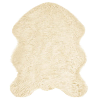 Kunstschaffell Teppich Tafalla Creme 50 x 80 cm Polyester