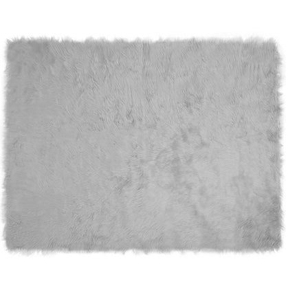 Kunstschaffell Teppich Tafalla Grau 240 x 340 cm Polyester