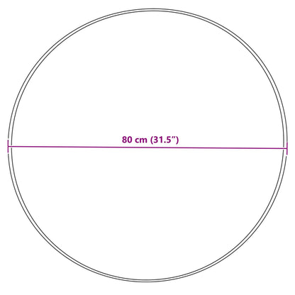 Kunstschaffell Teppich Tafalla Grau Ø 80 cm Polyester