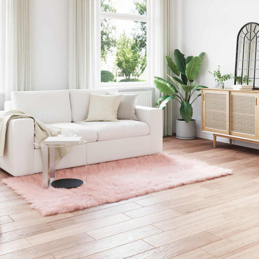 Kunstschaffell Teppich Tafalla Rosa 80 x 200 cm Polyester