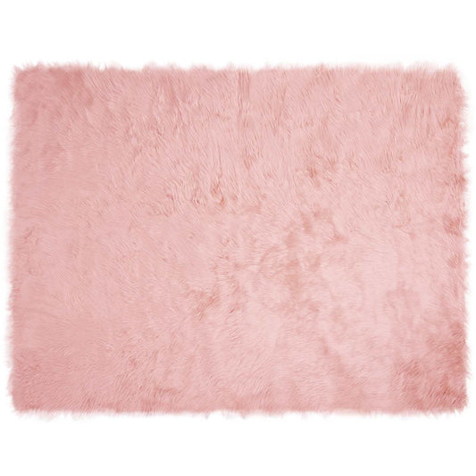 Kunstschaffell Teppich Tafalla Rosa 240 x 340 cm Polyester