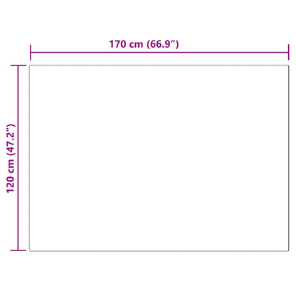 Kunstschaffell Teppich Tafalla Schwarz 120 x 170 cm Polyester