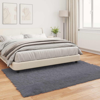 Kunstschaffell Teppich Tafalla Anthrazit 160 x 230 cm Polyester