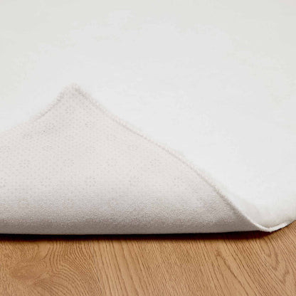 Kunstfell Hasen Teppich Olite Weiß 80 x 150 cm Polyester