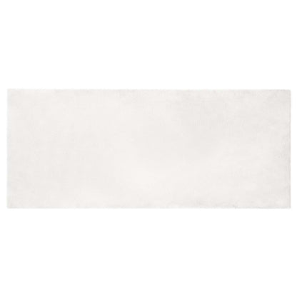 Kunstfell Hasen Teppich Olite Weiß 80 x 200 cm Polyester