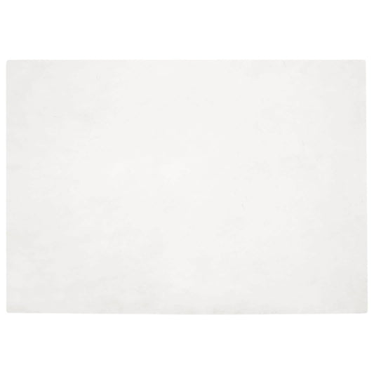 Kunstfell Hasen Teppich Olite Weiß 120 x 170 cm Polyester