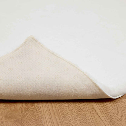 Kunstfell Hasen Teppich Olite Weiß 140 x 200 cm Polyester