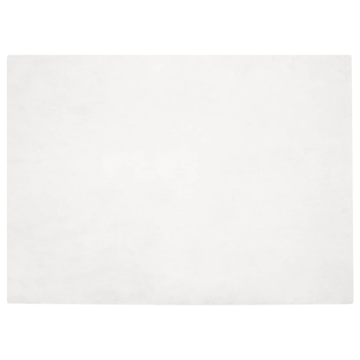 Kunstfell Hasen Teppich Olite Weiß 200 x 280 cm Polyester