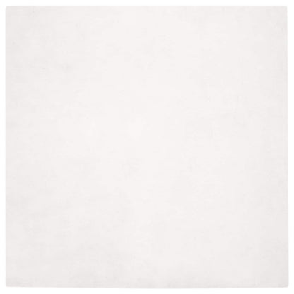 Kunstfell Hasen Teppich Olite Weiß 160 x 160 cm Polyester