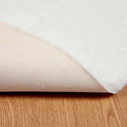 Kunstfell Hasen Teppich Olite Weiß Ø 160 cm Polyester