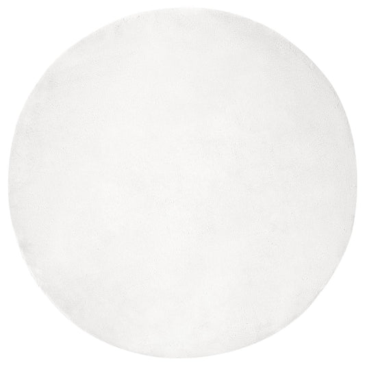 Kunstfell Hasen Teppich Olite Weiß Ø 200 cm Polyester