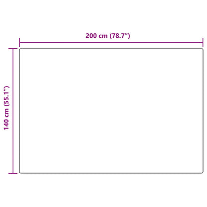 Kunstfell Hasen Teppich Olite Beige 140 x 200 cm Polyester