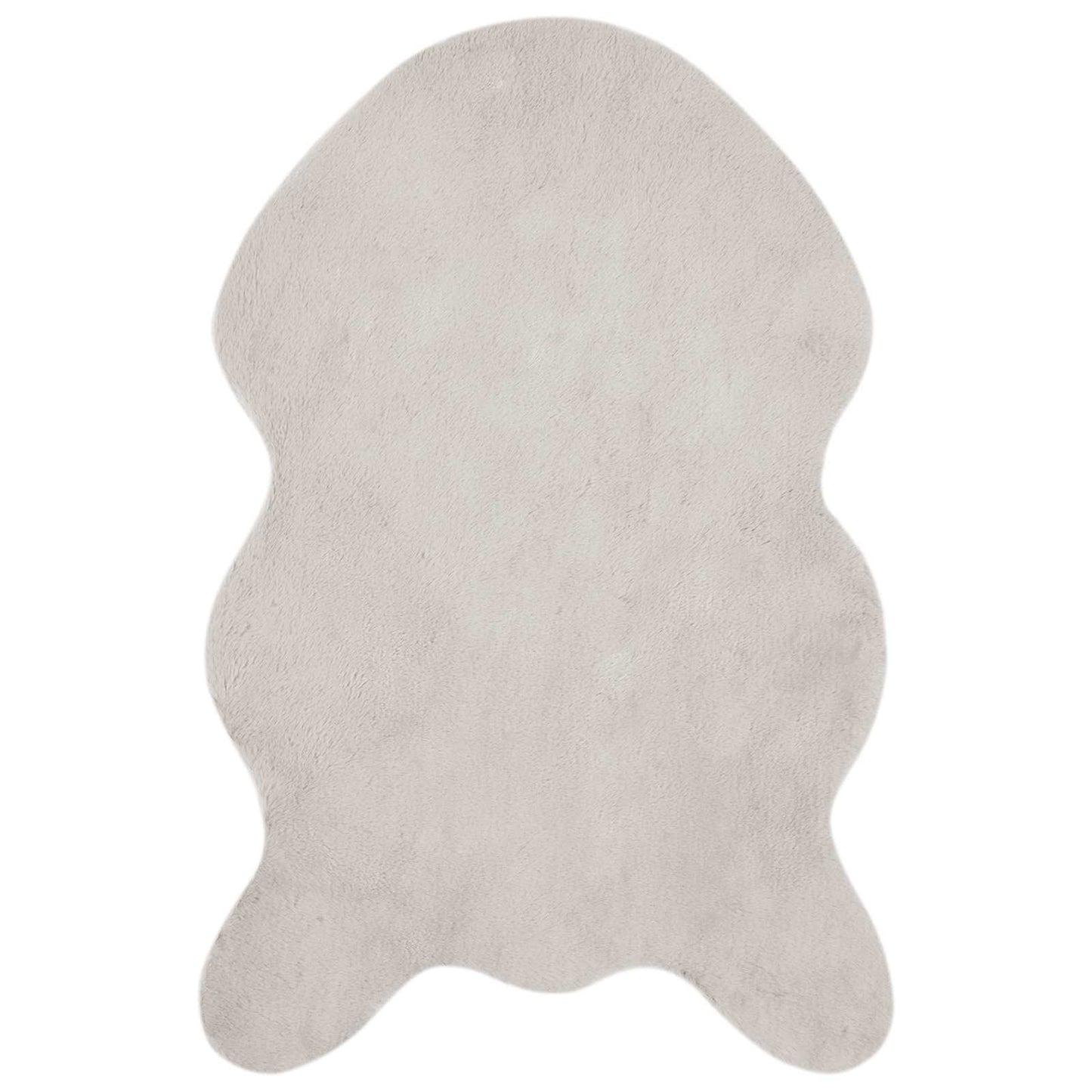 Kunstfell Hasen Teppich Olite Beige 50 x 80 cm Polyester
