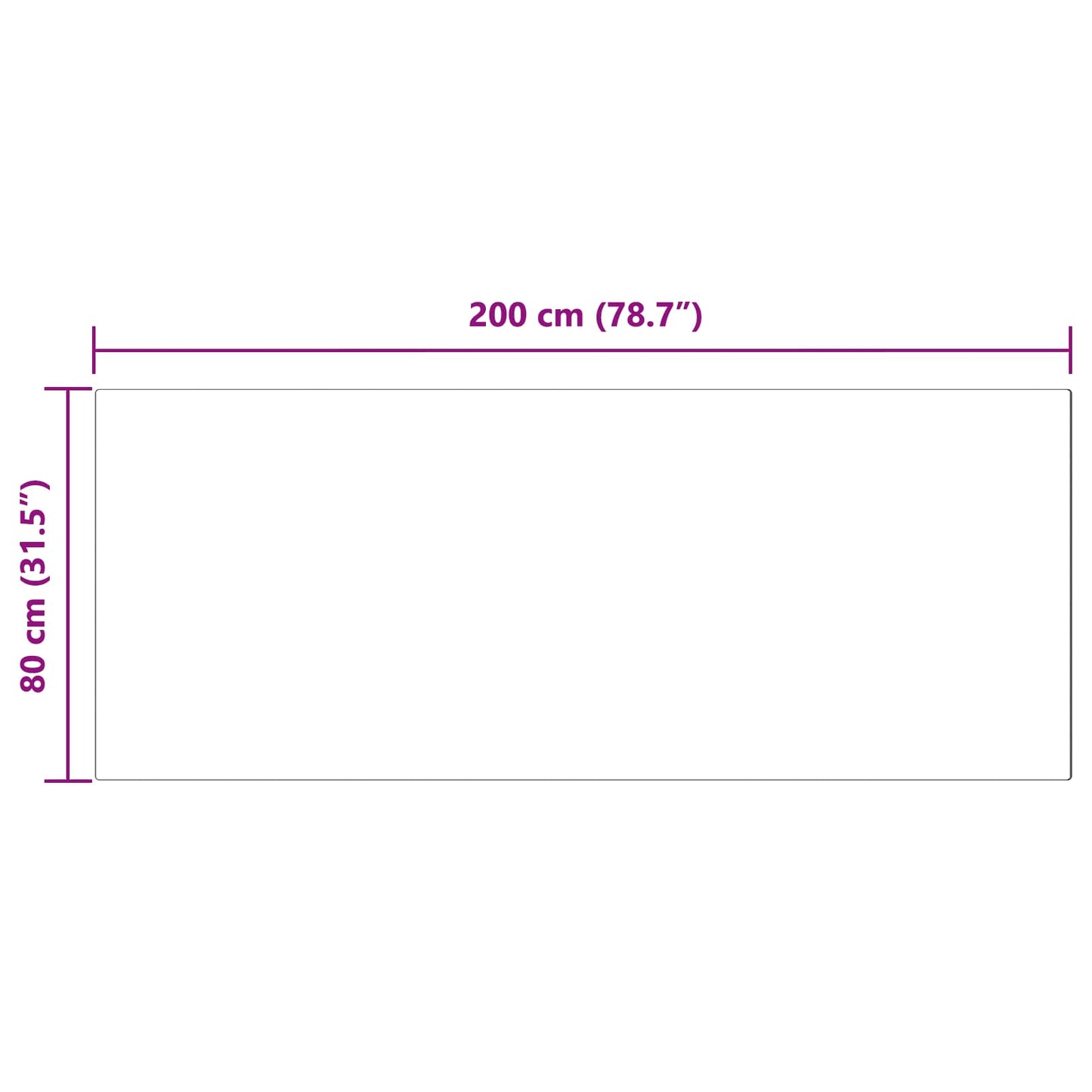 Kunstfell Hasen Teppich Olite Creme 80 x 200 cm Polyester