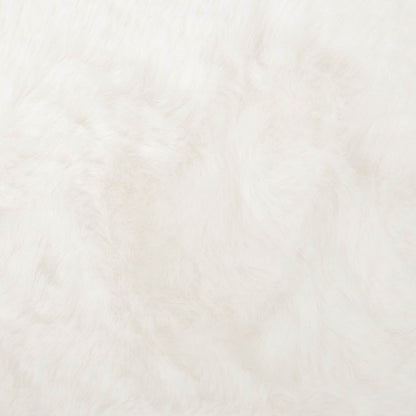 Kunstfell Hasen Teppich Olite Creme 160 x 230 cm Polyester