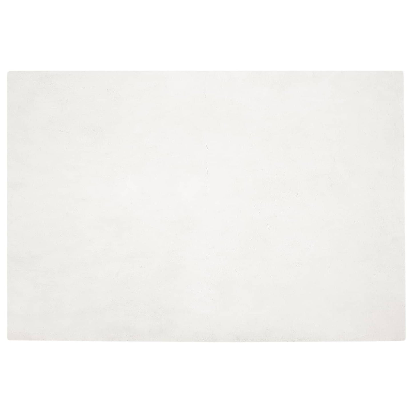 Kunstfell Hasen Teppich Olite Creme 160 x 230 cm Polyester