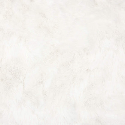 Kunstfell Hasen Teppich Olite Creme 200 x 280 cm Polyester