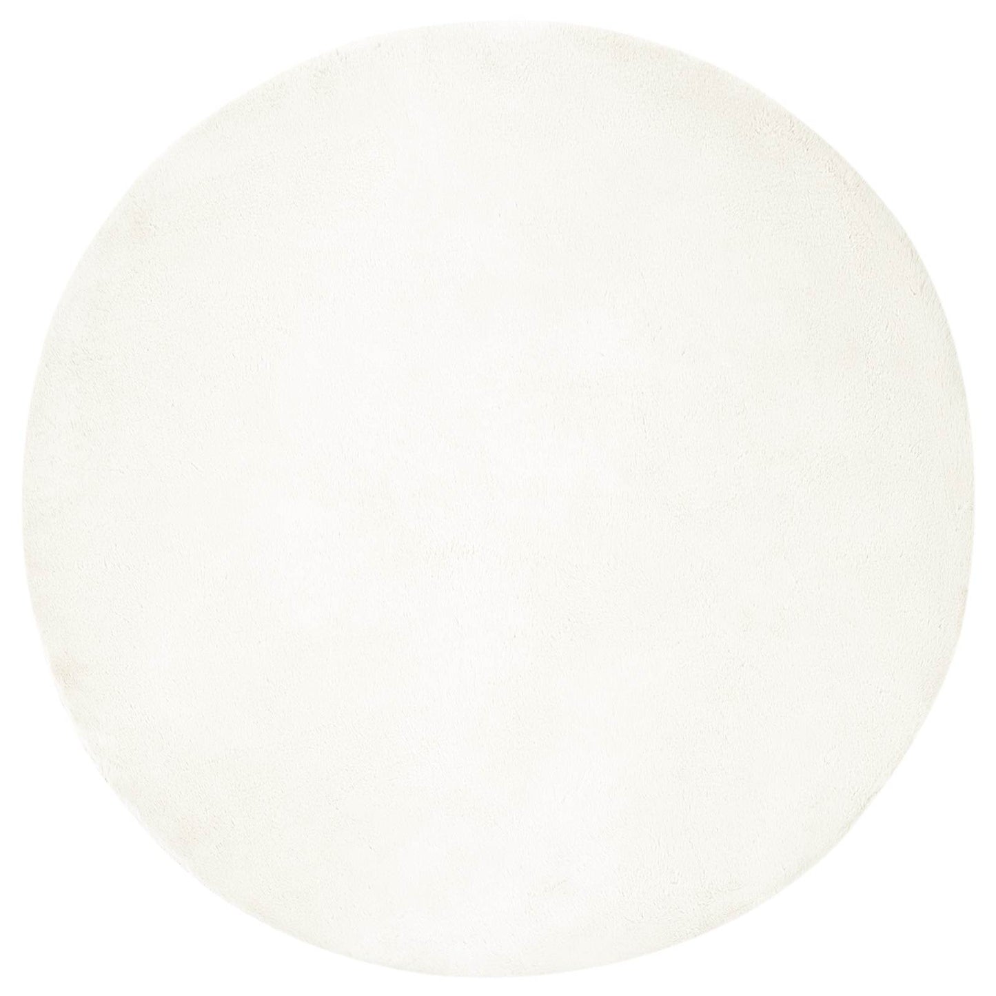 Kunstfell Hasen Teppich Olite Creme Ø 160 cm Polyester