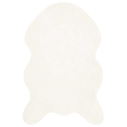 Kunstfell Hasen Teppich Olite Creme 50 x 80 cm Polyester