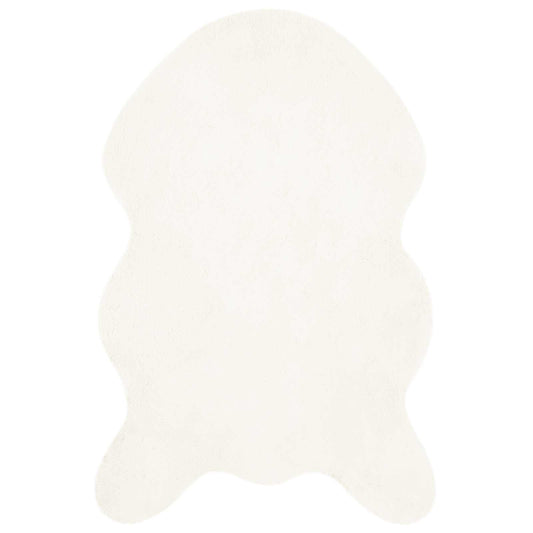 Kunstfell Hasen Teppich Olite Creme 60 x 90 cm Polyester