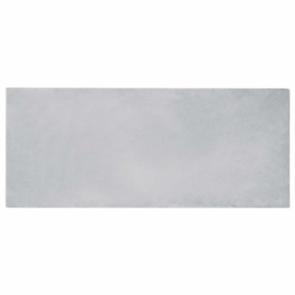 Kunstfell Hasen Teppich Olite Grau 80 x 200 cm Polyester
