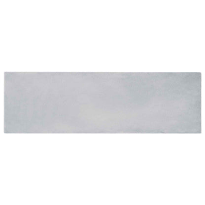 Kunstfell Hasen Teppich Olite Grau 80 x 250 cm Polyester