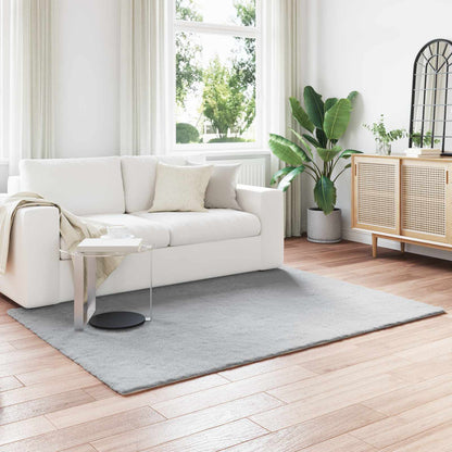 Kunstfell Hasen Teppich Olite Grau 120 x 170 cm Polyester