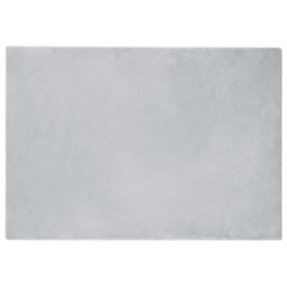 Kunstfell Hasen Teppich Olite Grau 160 x 230 cm Polyester