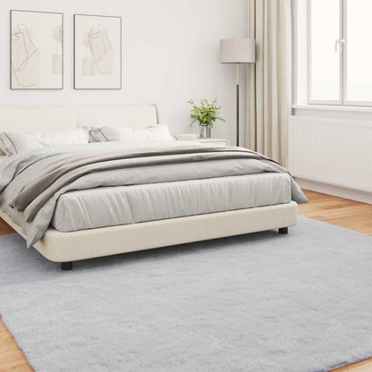 Kunstfell Hasen Teppich Olite Grau 240 x 240 cm Polyester