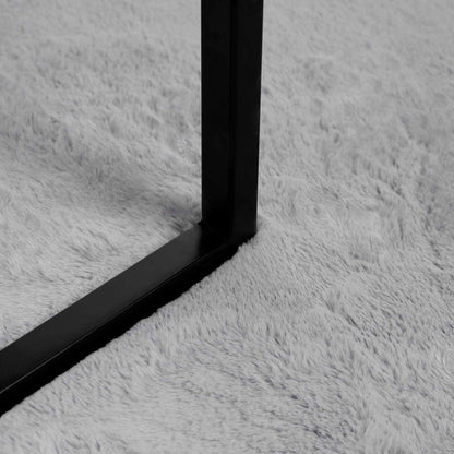 Kunstfell Hasen Teppich Olite Grau Ø 200 cm Polyester