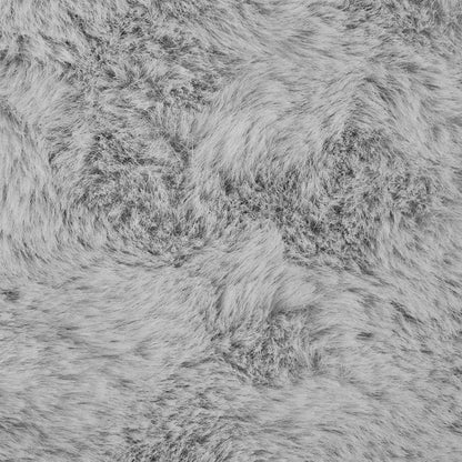 Kunstfell Hasen Teppich Olite Grau 60 x 90 cm Polyester