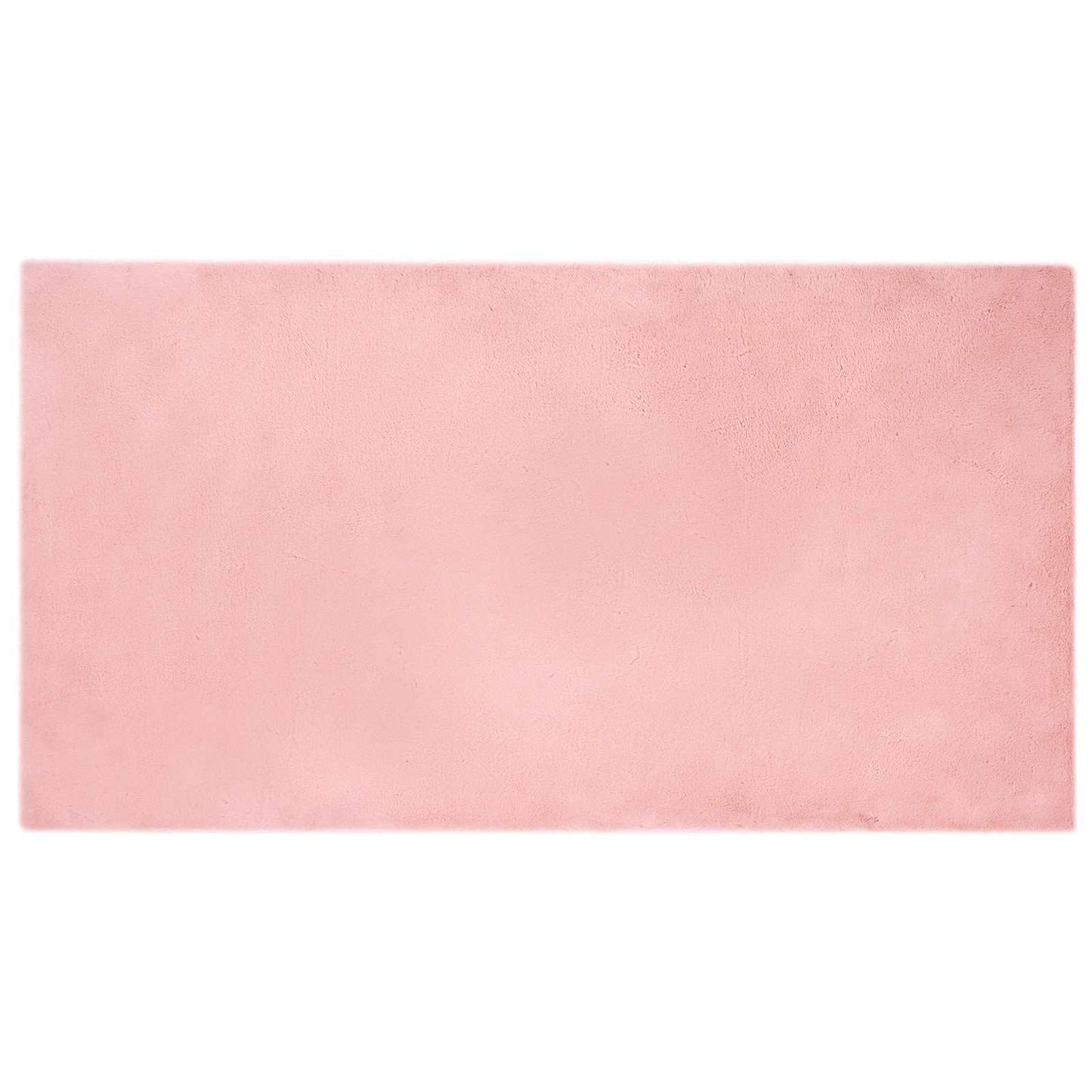 Kunstfell Hasen Teppich Olite Rosa 80 x 150 cm Polyester