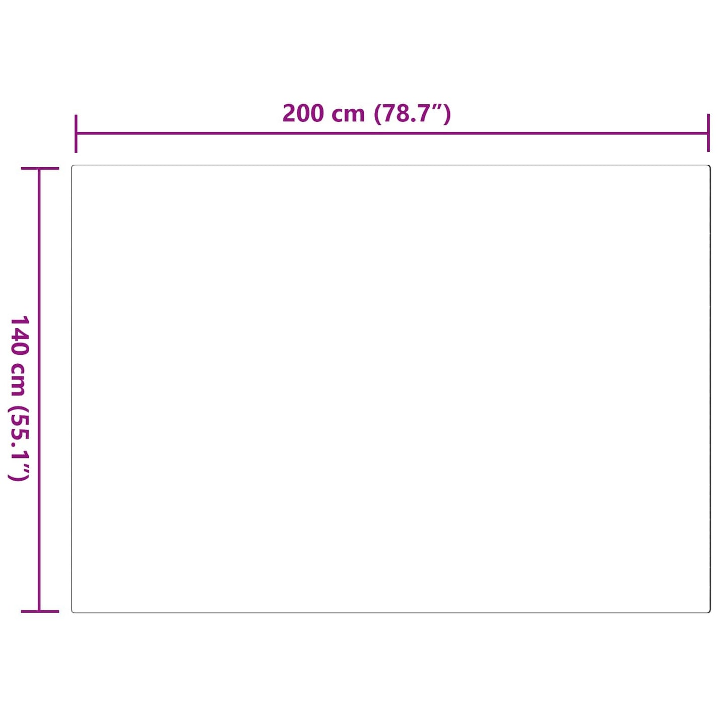 Kunstfell Hasen Teppich Olite Rosa 140 x 200 cm Polyester