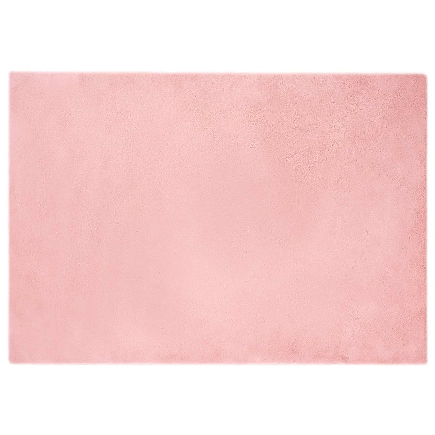 Kunstfell Hasen Teppich Olite Rosa 140 x 200 cm Polyester