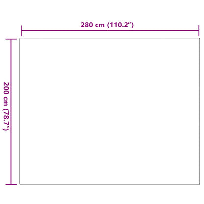 Kunstfell Hasen Teppich Olite Rosa 200 x 280 cm Polyester