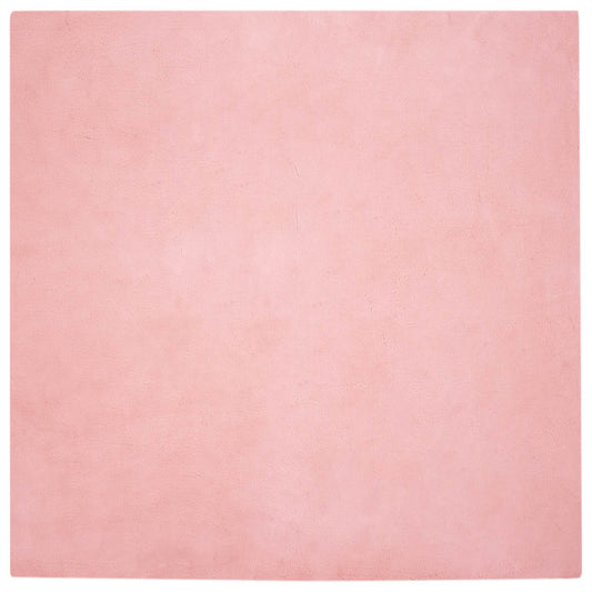 Kunstfell Hasen Teppich Olite Rosa 160 x 160 cm Polyester
