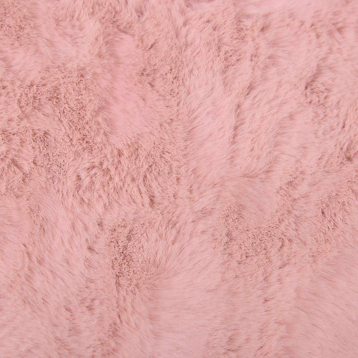 Kunstfell Hasen Teppich Olite Rosa Ø 200 cm Polyester