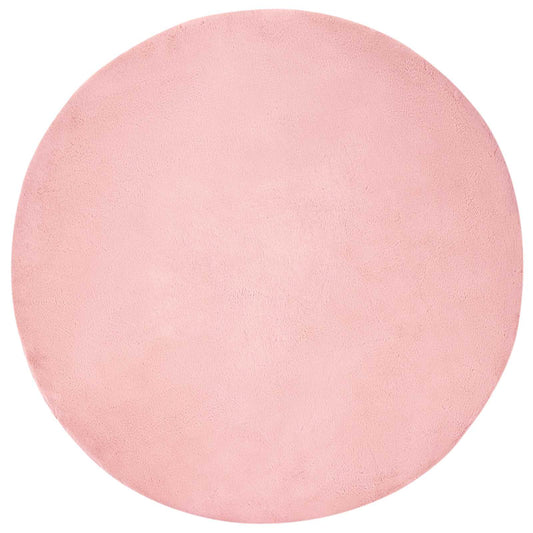 Kunstfell Hasen Teppich Olite Rosa Ø 200 cm Polyester