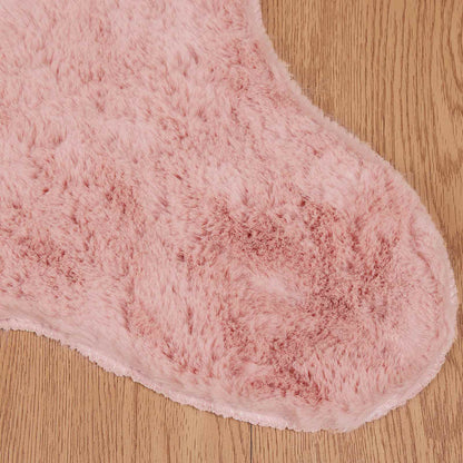 Kunstfell Hasen Teppich Olite Rosa 50 x 80 cm Polyester