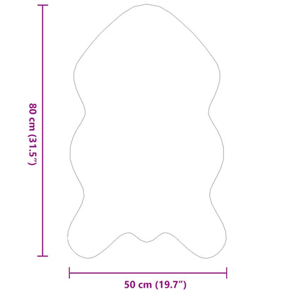 Kunstfell Hasen Teppich Olite Rosa 50 x 80 cm Polyester