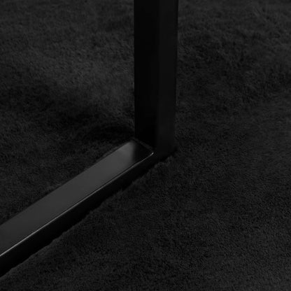 Kunstfell Hasen Teppich Olite Schwarz Ø 160 cm Polyester