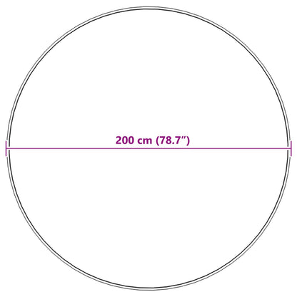 Kunstfell Hasen Teppich Olite Schwarz Ø 200 cm Polyester