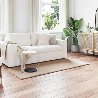 Kunstfell Hasen Teppich Olite Taupe 80 x 200 cm Polyester