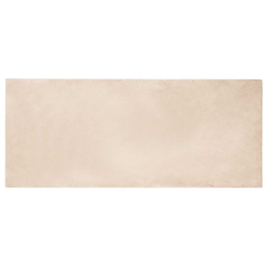 Kunstfell Hasen Teppich Olite Taupe 80 x 200 cm Polyester