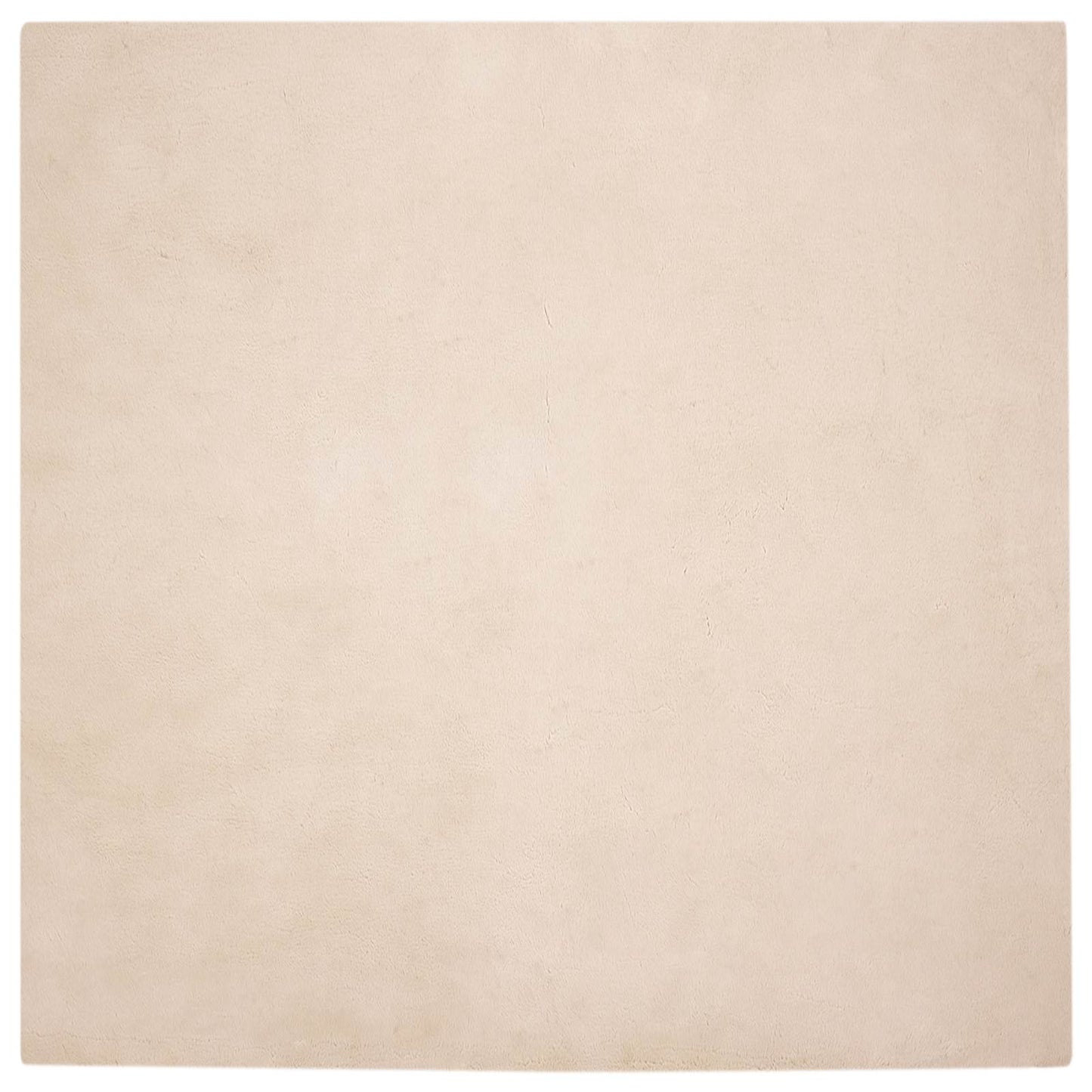 Kunstfell Hasen Teppich Olite Taupe 200 x 200 cm Polyester