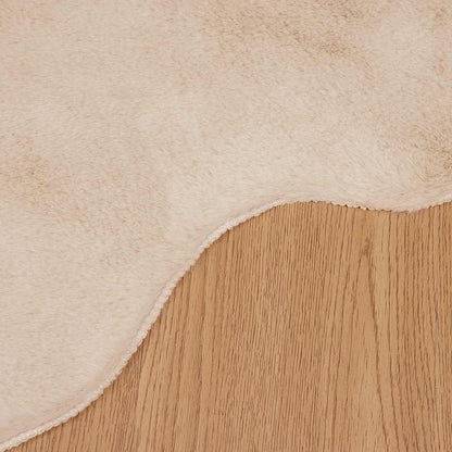 Kunstfell Hasen Teppich Olite Taupe 50 x 80 cm Polyester