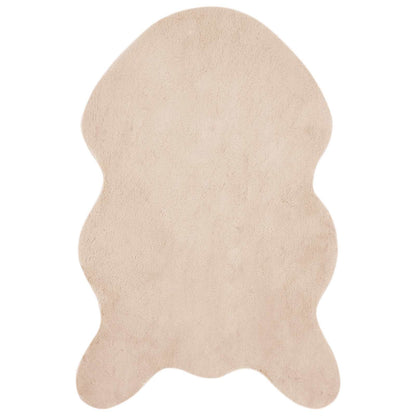 Kunstfell Hasen Teppich Olite Taupe 60 x 90 cm Polyester